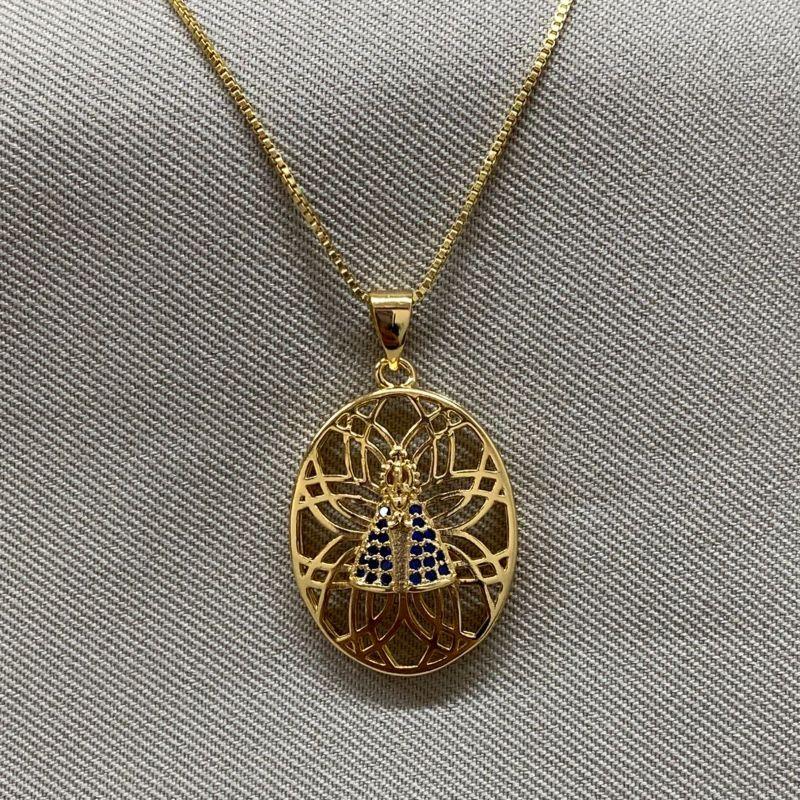 COLAR NOSSA SENHORA PING COM DETALHES