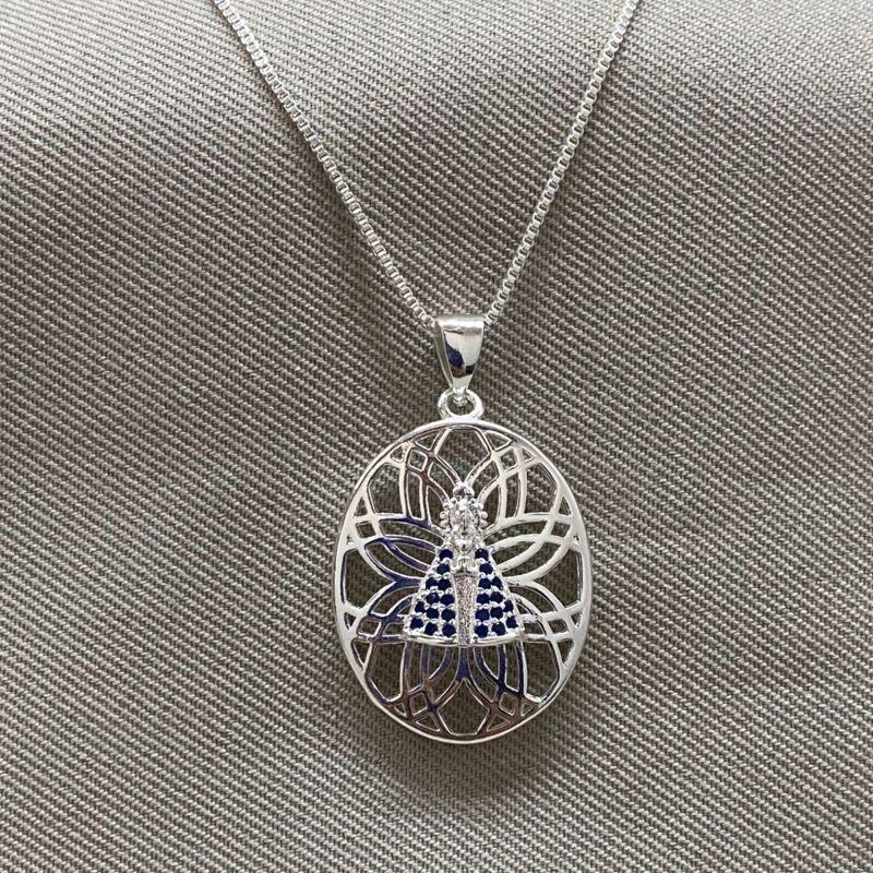 COLAR NOSSA SENHORA PING COM DETALHES