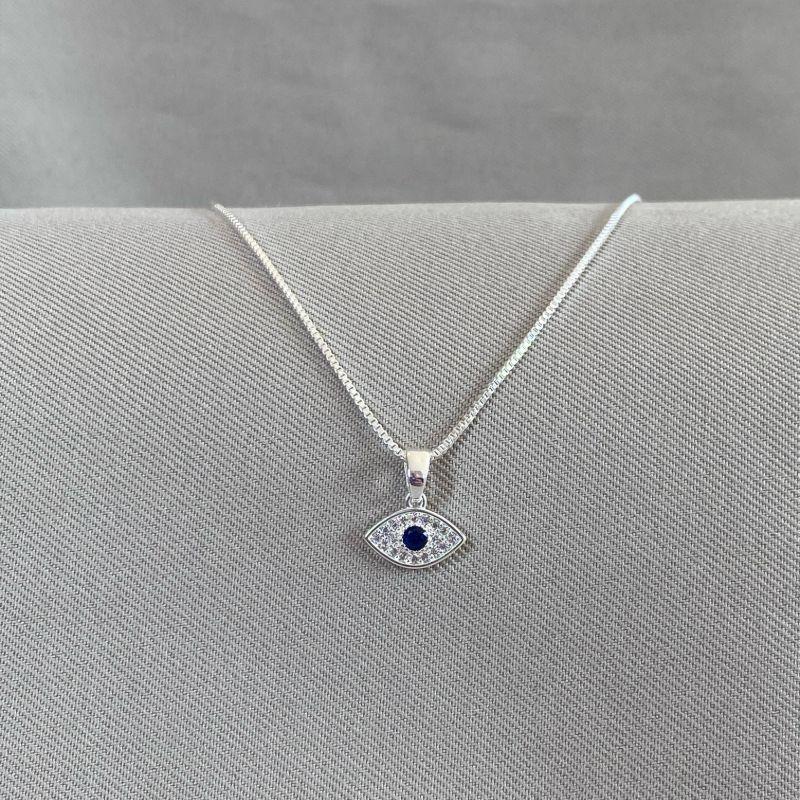 COLAR OLHO GREGO CRAVEJADO