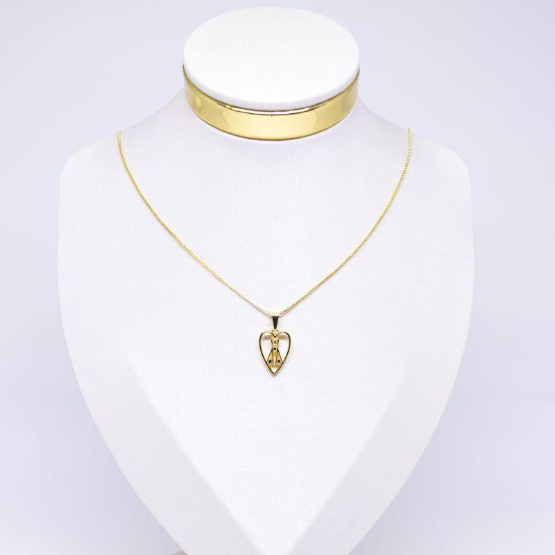 COLAR PING CORAÇÃO NOSSA SENHORA