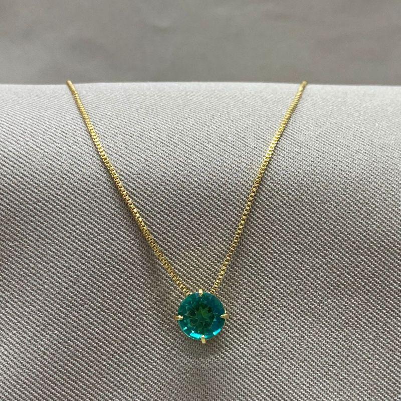 COLAR PONTO DE LUZ VERDE