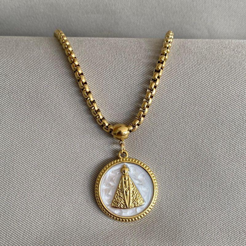 COLAR VENEZIANA GROSSO COM PING NS SENHORA