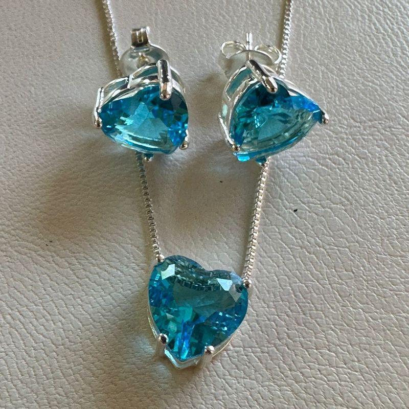 CONJUNTO CORAÇÃO AQUA