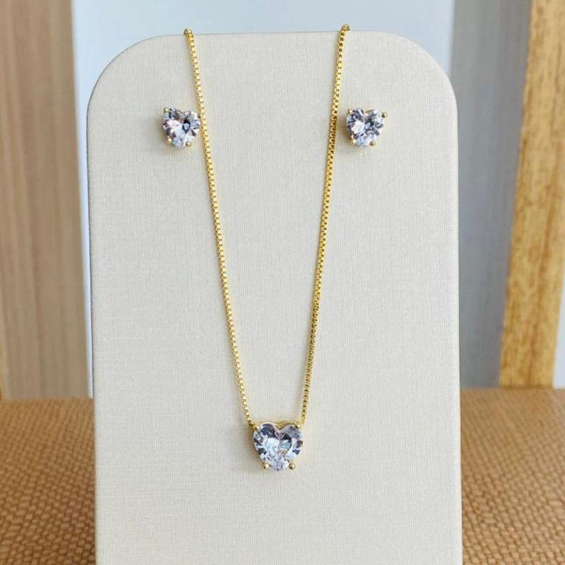 CONJUNTO CORAÇÃO CRISTAL