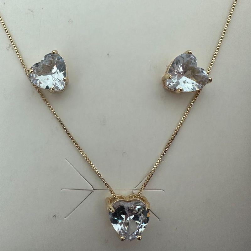 CONJUNTO CORAÇÃO CRISTAL