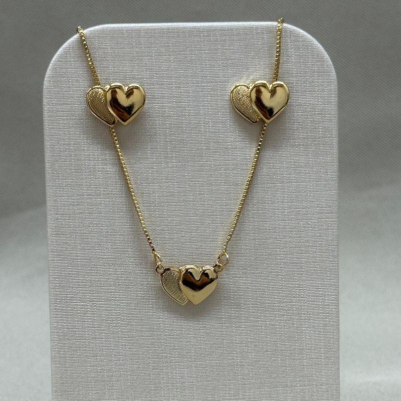 CONJUNTO CORAÇÃO LISO/FOSCO