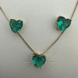 CONJUNTO CORAÇÃO TURMALINA