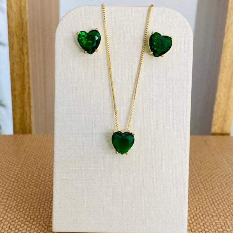 CONJUNTO CORAÇÃO VERDE