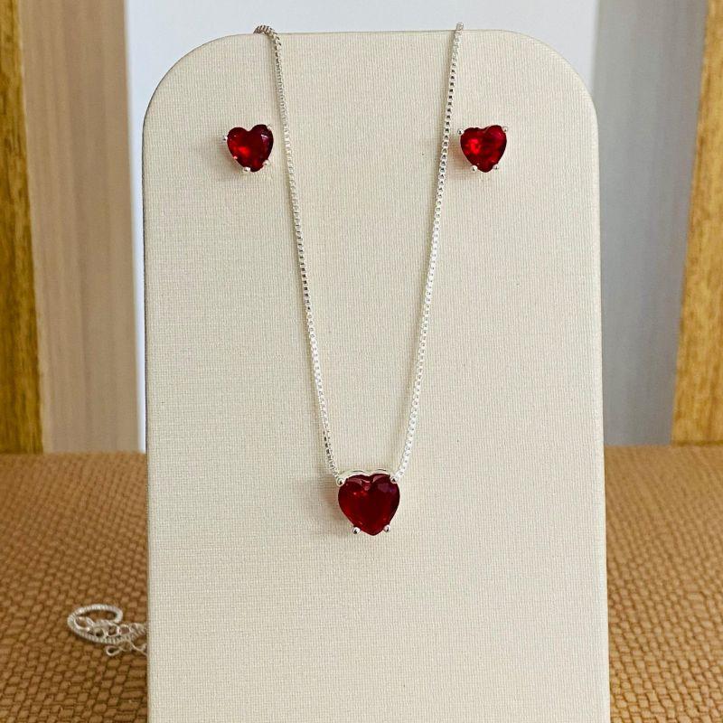 CONJUNTO CORAÇÃO VERMELHO