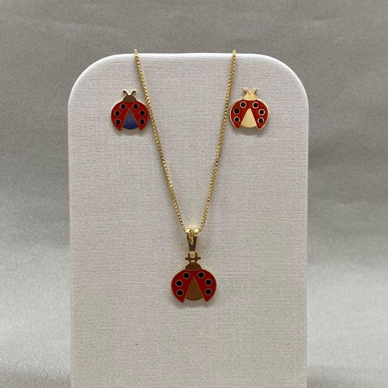 CONJUNTO JOANINHA RESINADO INFANTIL