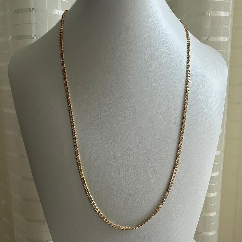 CORRENTE 60CM MASCULINA GROUMET 3MM