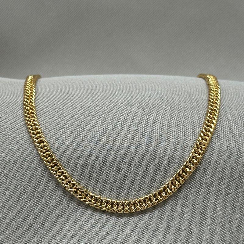 CORRENTE 60CM MASCULINA GROUMET 4MM DUPLA