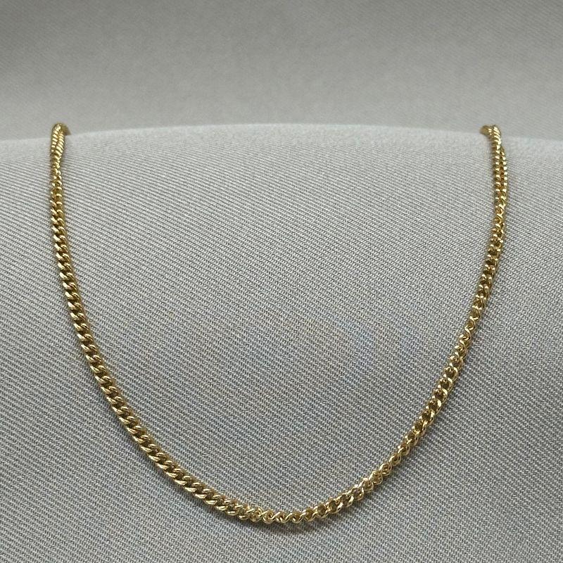 CORRENTE 60CM MASCULINA GROUMET FINA 2,2MM