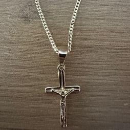 CORRENTE GRUMET FINA 60CM COM PING CRUZ