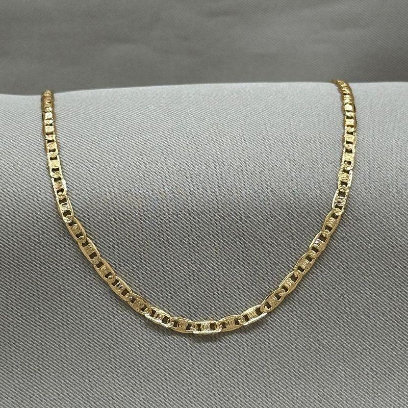 CORRENTE GUCCI PIASTRINE DE LACRE DIAMANTADO