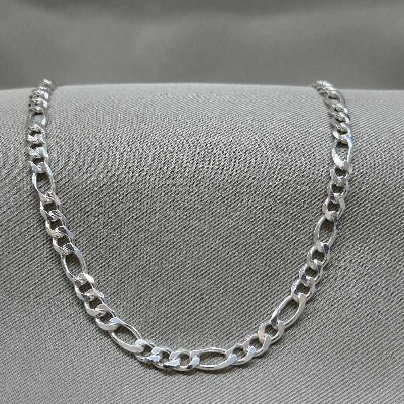 CORRENTE MASC 3*1/ 4MM/ ELO DIAMANTADO COM FECHO GAVETA/ FIO 1,5/ 60CM