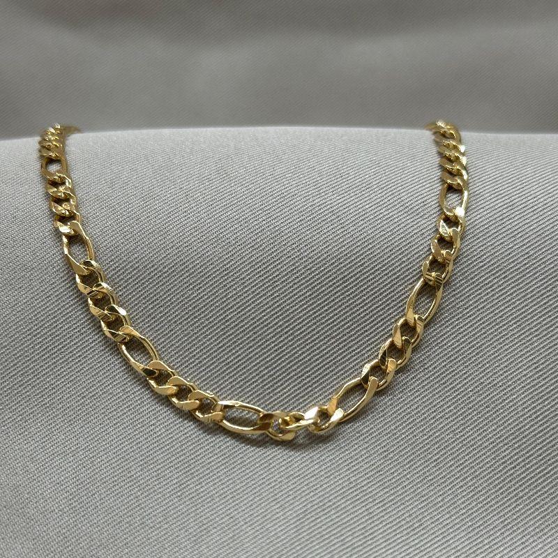 CORRENTE MASC 3*1/ 4MM/ ELO DIAMANTADO COM FECHO GAVETA/ FIO 1,5/ 60CM