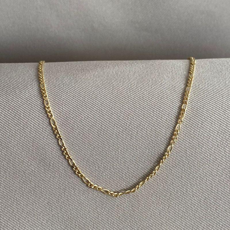 CORRENTE MASCULINA 3X1 60CM DIAMANTADA