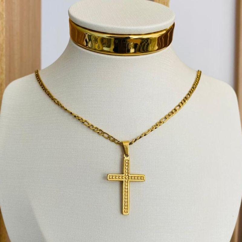 CORRENTE MASCULINA COM CRUZ