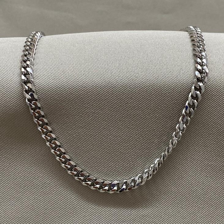 CORRENTE MASCULINA GRUMET 60CM STEEL