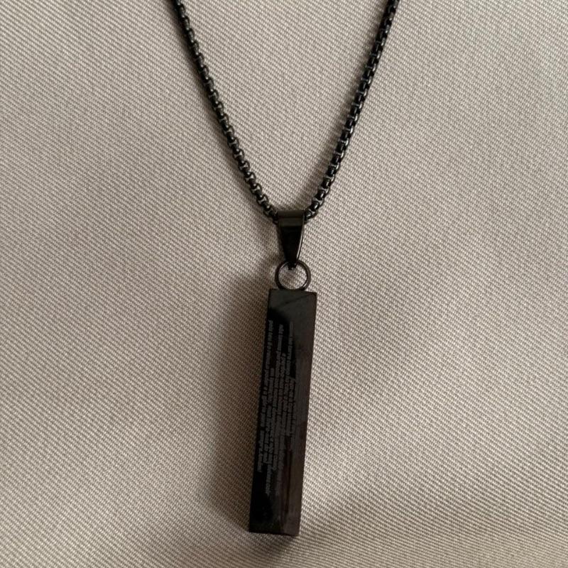 CORRENTE MASCULINA PINGENTE PAI NOSSO