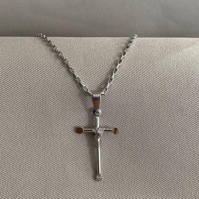 CORRENTE TIJOLINHO COM CRUZ  STEEL