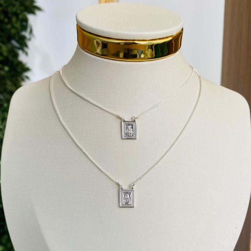 ESCAPULARIO SAGRADO CORAÇÃO / N.S DO CARMO 60CM