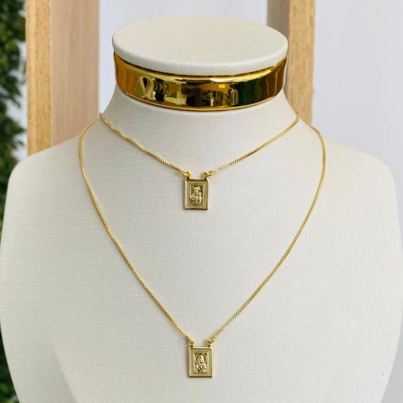 ESCAPULARIO SAGRADO CORAÇÃO / N.S DO CARMO 60CM