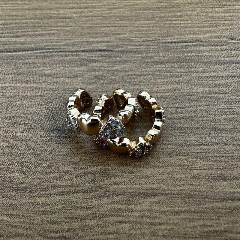 PIERCING FAKE CORAÇÃO LISO E CRAVEJADO