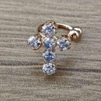 PIERCING FAKE CRUZ ZIRCONIA