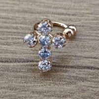 PIERCING FAKE CRUZ ZIRCONIA