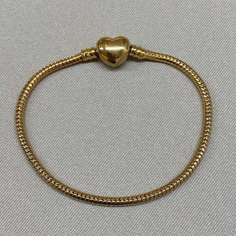 PULSEIRA BERLOQUE FECHO CORAÇÃO DOURADA STEEL