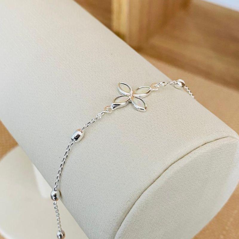 PULSEIRA BOLINHA COM FLOR