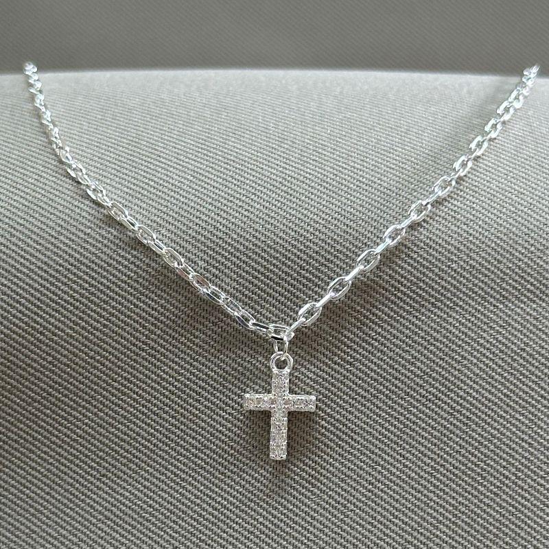 PULSEIRA CADEADINHO COM CRUZ CRAVEJADA