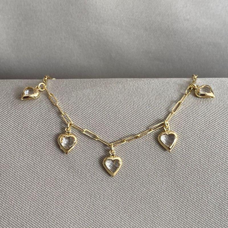 PULSEIRA CARTIER COM CORAÇÃO CRISTAL