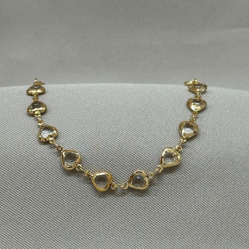 PULSEIRA CORAÇÃO 6MM CRISTAL
