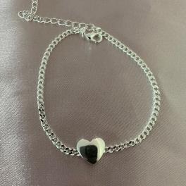 PULSEIRA CORAÇÃO LISO GRUME