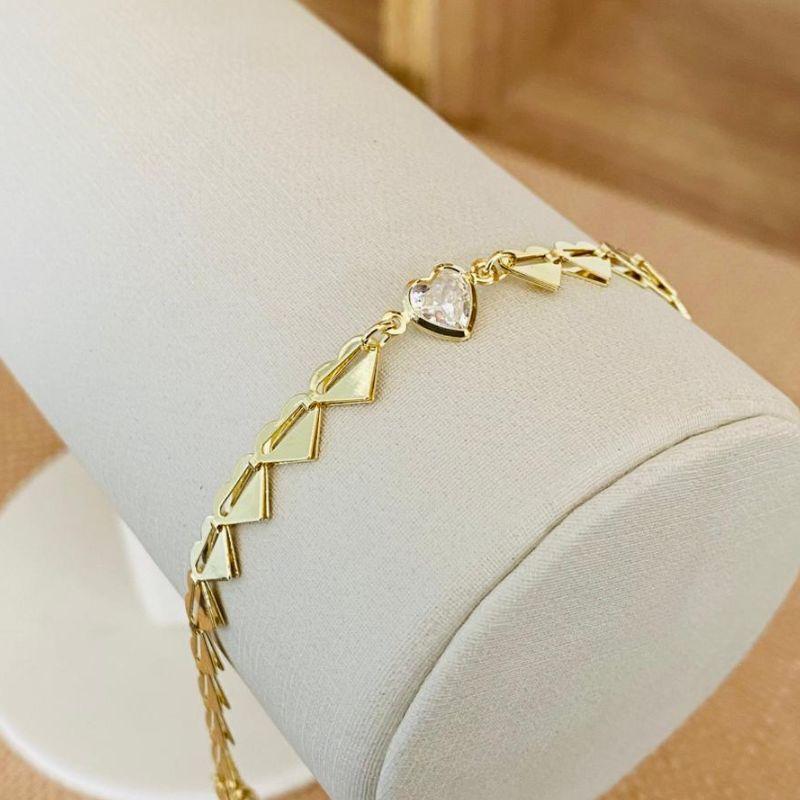 PULSEIRA CORAÇÕES COM ZIRCONIA