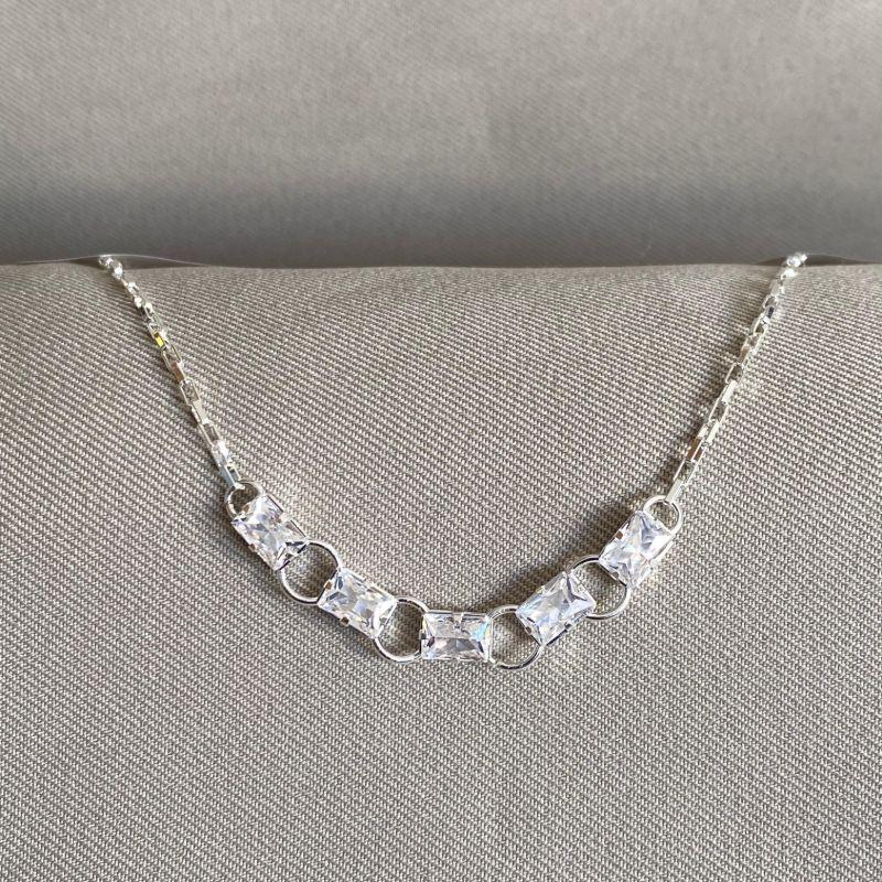 PULSEIRA CORRENTE COM ZIRCÔNIA QUADRADO