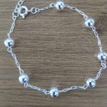 PULSEIRA DE 7 BOLAS LISA 6MM 