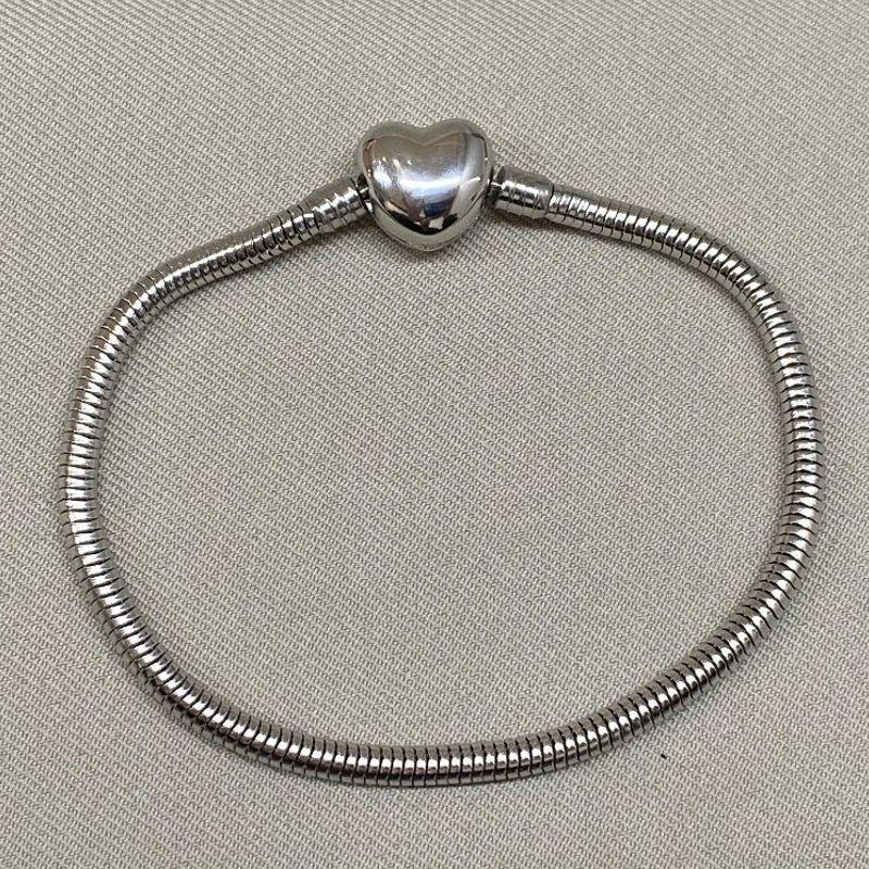 PULSEIRA DE BERLOQUE FECHO CORAÇÃO 16CM EM STEEL