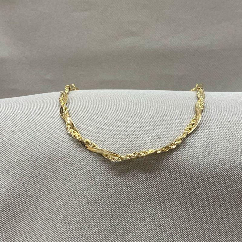 PULSEIRA DUPLA FITA 2MM E CORDÃO 2MM 15+5CM