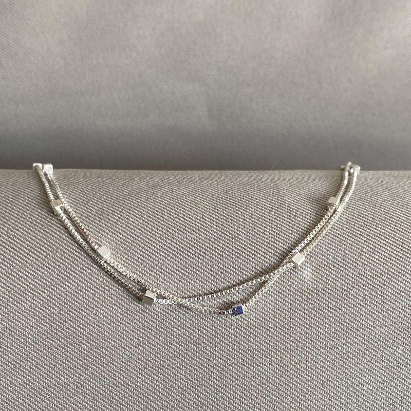 PULSEIRA DUPLA VENEZIANA COM CUBOS