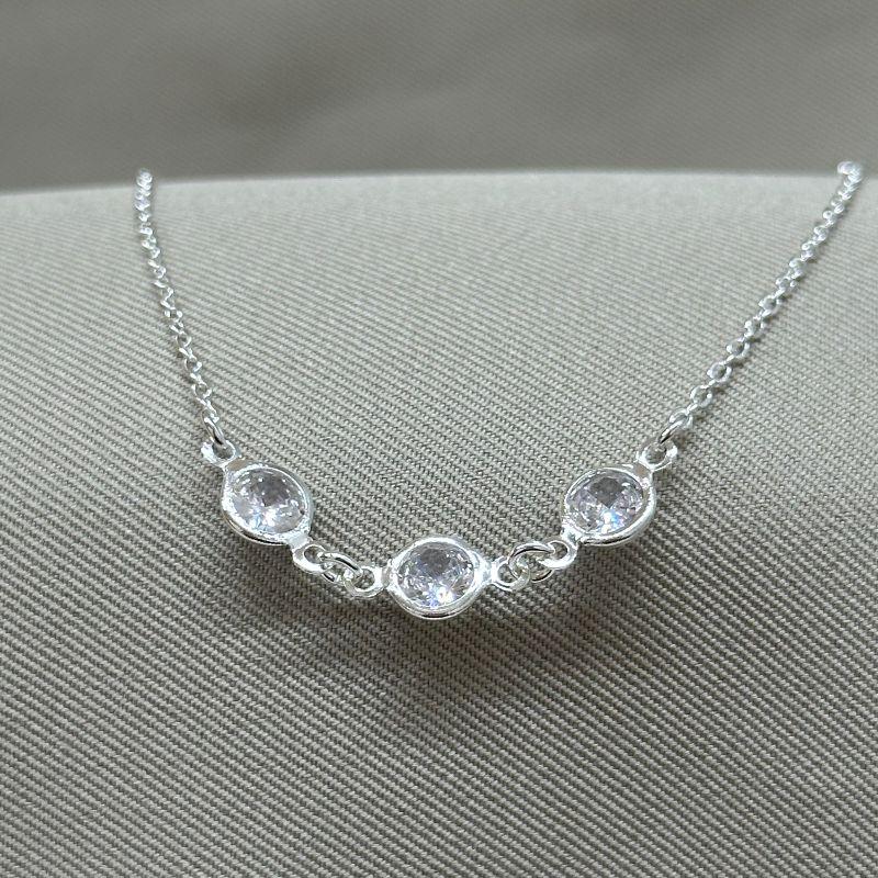 PULSEIRA ELO CADEADO COM 3 PONTOS DE LUZ ZIRCONIA CRISTAL 6MM