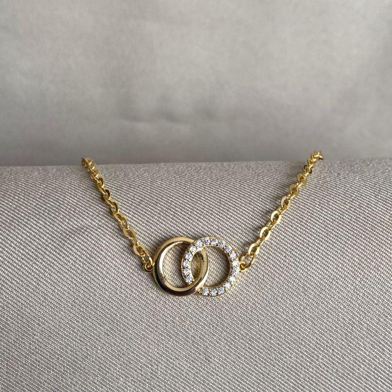 PULSEIRA ELOS COM CIRCULO LISO E CRAVEJADO