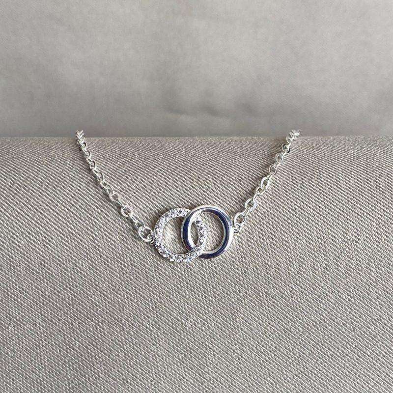 PULSEIRA ELOS COM CIRCULO LISO E CRAVEJADO