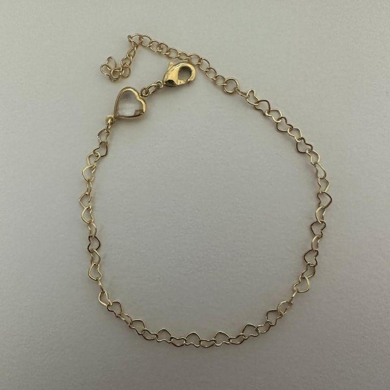 PULSEIRA ELOS CORAÇÃO COM 1 ZIRCONIA CORAÇÃO