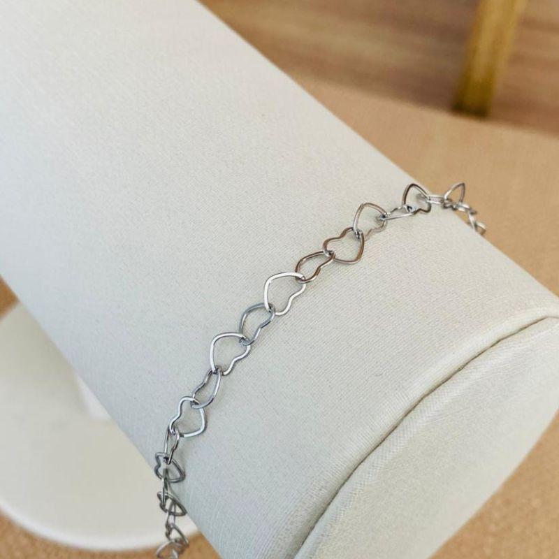 PULSEIRA ELOS CORAÇÕES STEEL