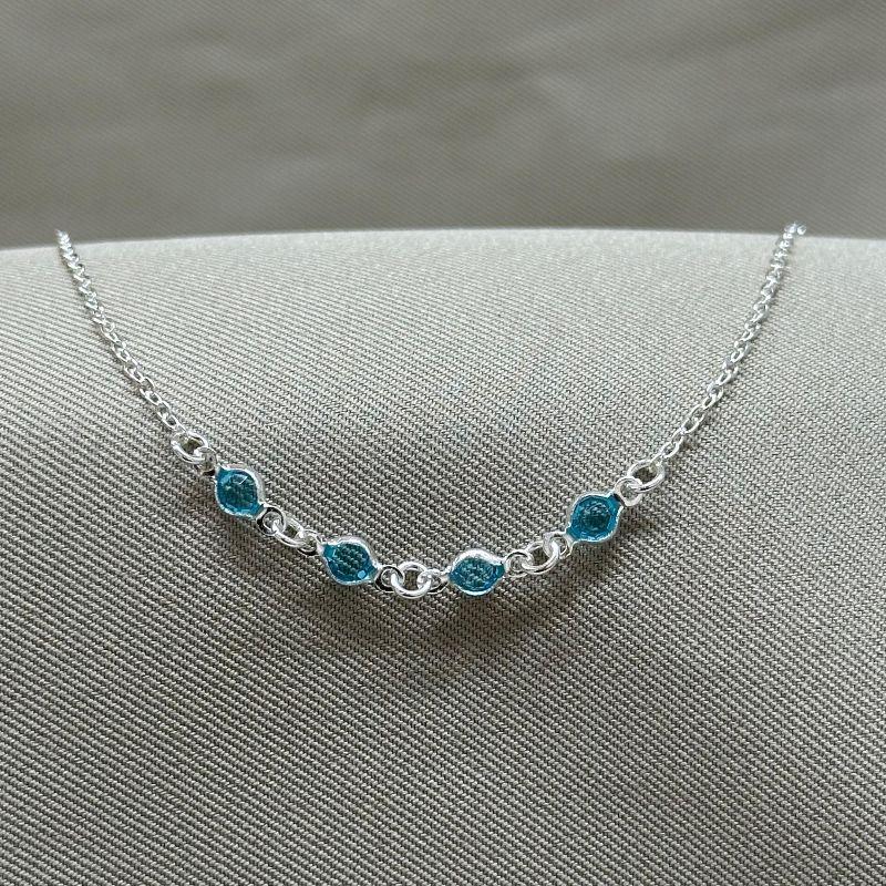 PULSEIRA FEMININA TIFANI ACQUA E ELO CADEADO