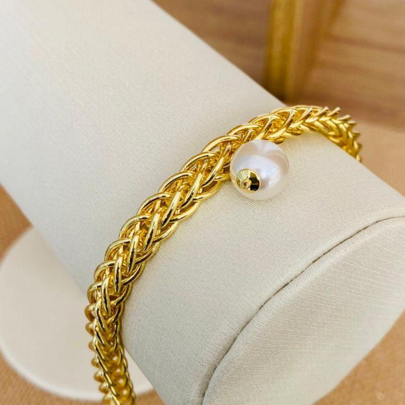 PULSEIRA GRUMET COM PEROLA